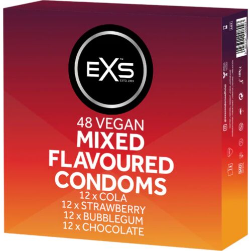 Condooms EXS Mixed flavours 48s – 4 smaken pack