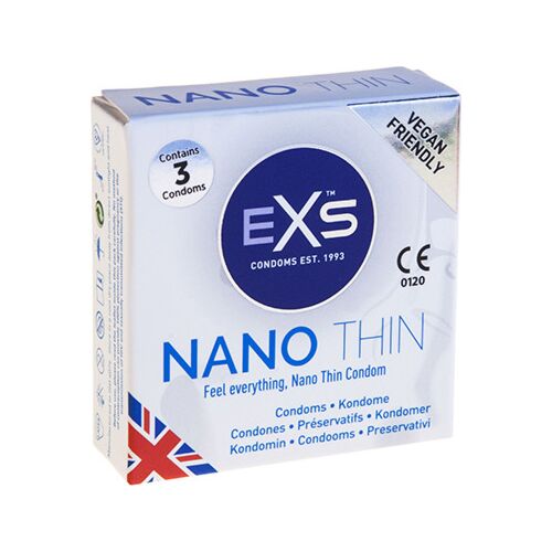 EXS Nano Thin 3s extra dunne condooms (3 st)