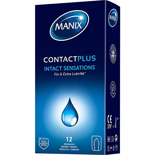 Manix Contact condooms – extra gel, 12 stuks