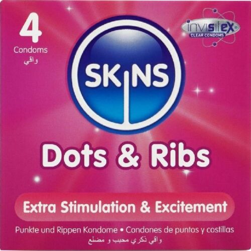 SKINS Dots & Ribs Condooms - Texturizado voor meer genot