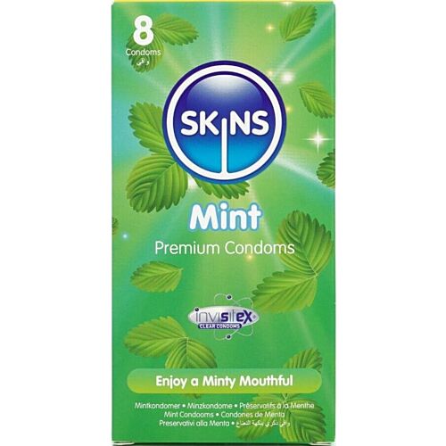 SKINS Mint 8-Pack condooms met frisse muntsmaak
