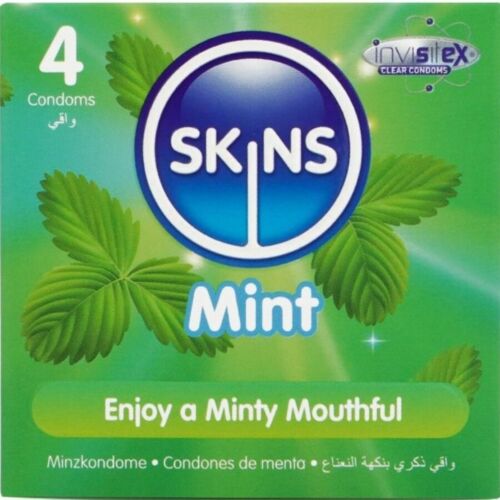 SKINS Mint Preservatieven 4-Pack met Muntsmaak