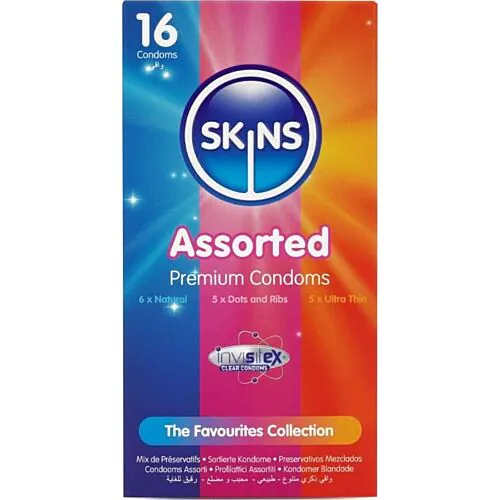 Skins Condooms Assorted Pack 16 - Gevarieerde ervaringen
