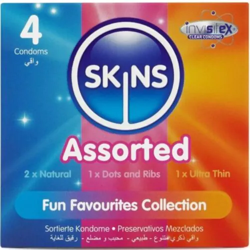 SKINS Surtido Condomen Pack 4 voor diverse ervaringen