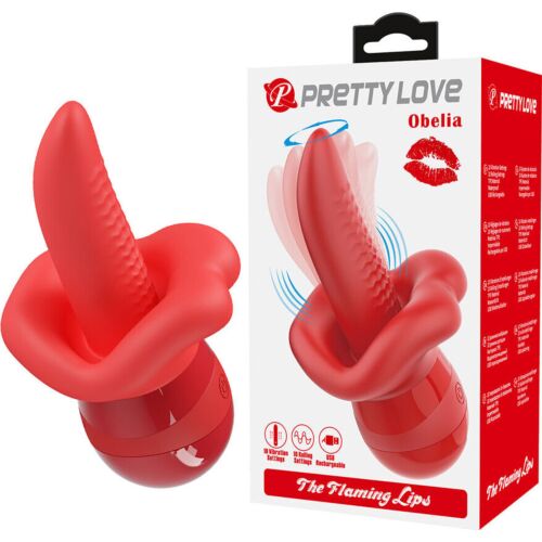 Masturbator Pretty Love Obelia met tongbeweging