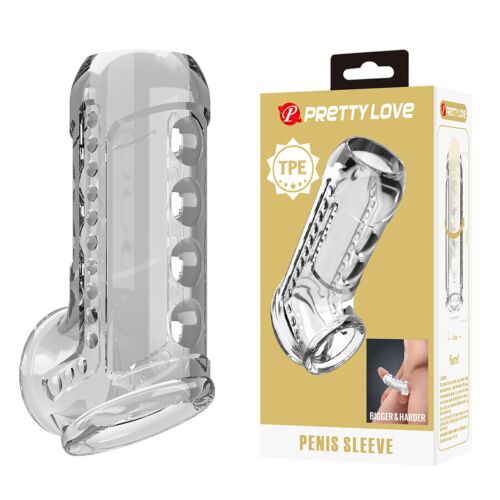 Pretty Love transparante textuur penis hoes in rood