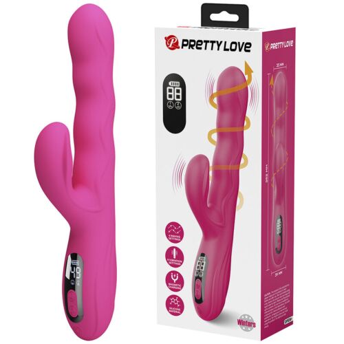 Pretty Love Winters Multifunctionele Konijn Vibrator in Roze