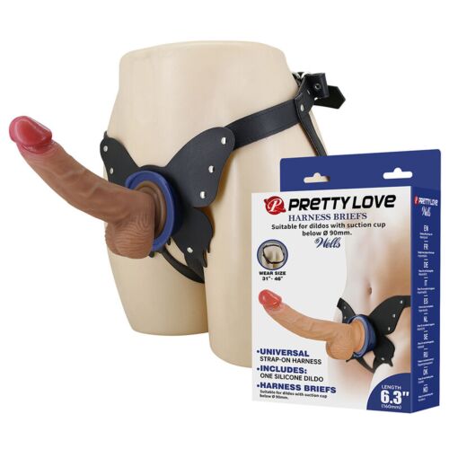 HARNESS COLLECTION YETI Strap-on Harnas met Zuigdildo