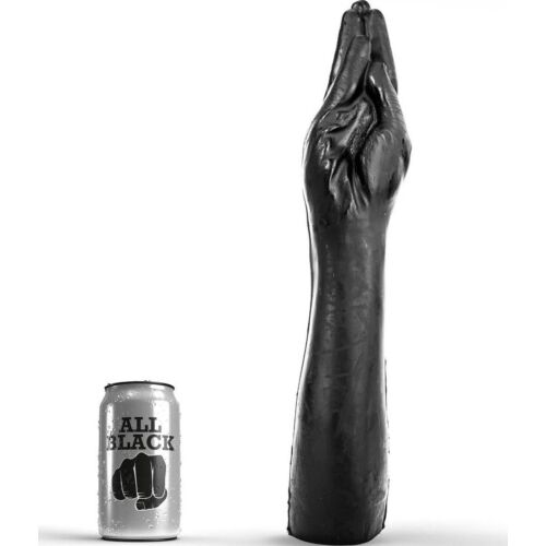 Fisting Dildo ALL BLACK 40 CM - Realistische handvorm