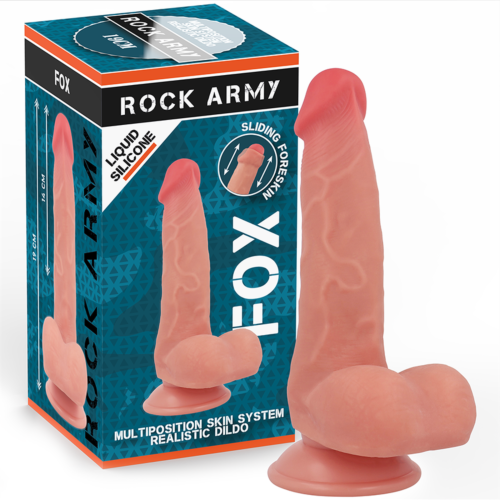 Realistisch dildo Rock Army Fox - 19 cm en 3.2 cm dikte