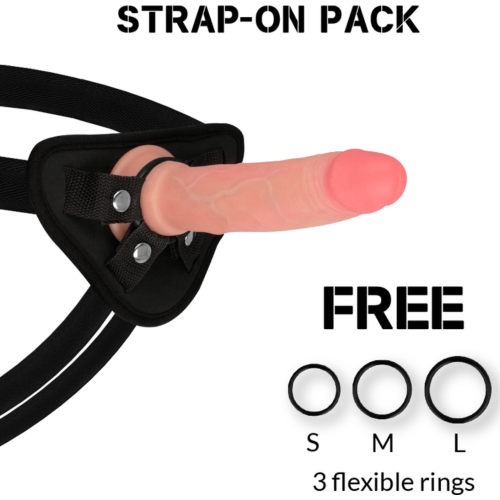 Dildo Rock Army Avenger 19cm met Harness