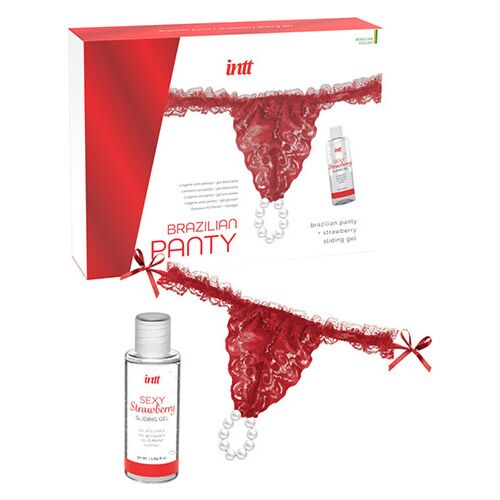 Kits Lubricantes INTT RELEASES Brazilian Panty met Perlen