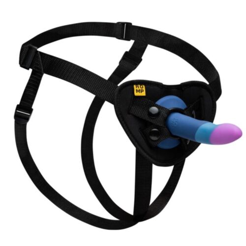 Dildo Harnas ROMP PICCOLO met Tricolor Dildo