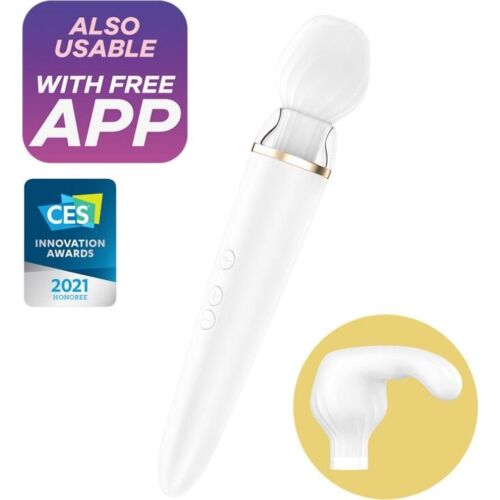 Vibrator WAND Satisfyer Double Wand-er met app controle