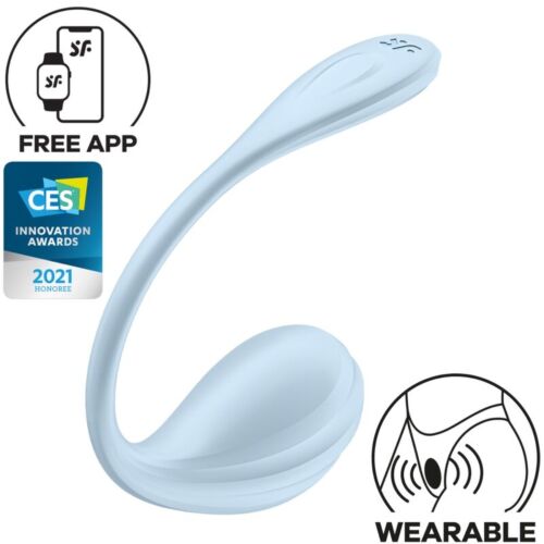 Vibrator SATISFYER Smooth Petal met Bluetooth-connectie