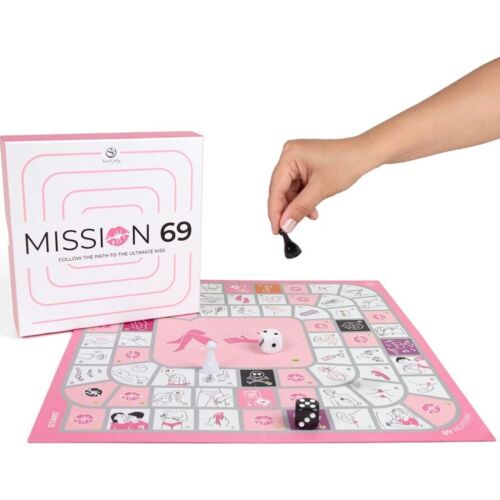 Juego de Mesa Secret Play MISSION 69 | 69 desafíos picantes