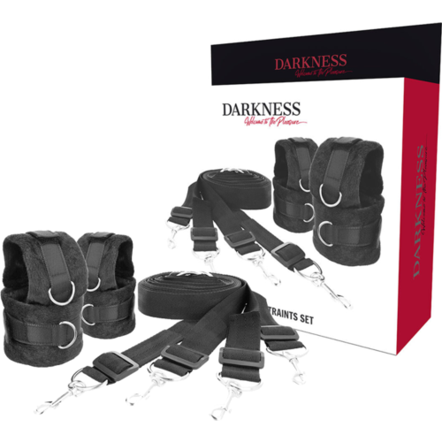 Esposas de fijación DARKNESS BONDAGE - Kit versátil voor het bed