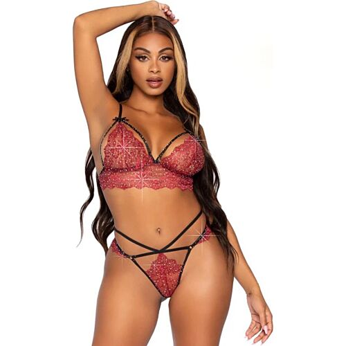 Lingerieset Leg Avenue 81623 Strappy Design