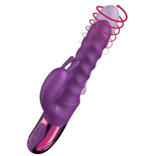 Vibrátor She.E.O Rabbit Swirl met dubbele stimulatie