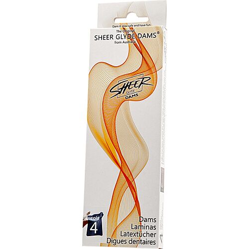 Sheer Dams Glyde Cola 4 Stuks - Ultra Dunne Latex Barrières