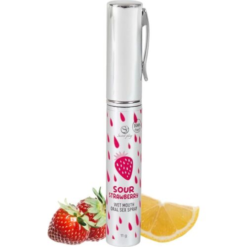 Spray voor Seks Oral Secretplay - Zure Aardbeismaak