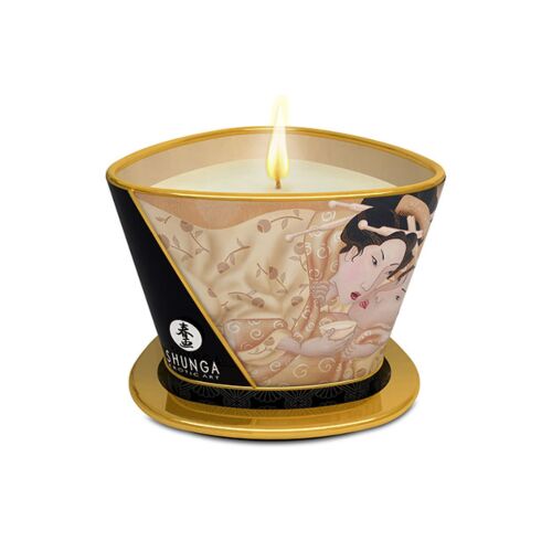 SHUNGA Mini Caress massagekaars vanille 170 ml