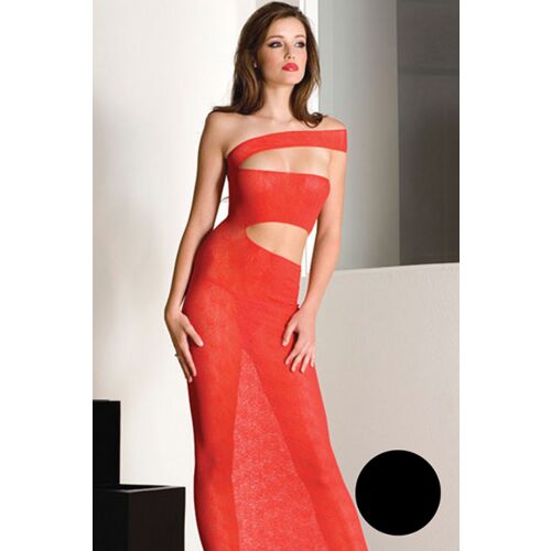 Lange jurk Music Legs met decolleté