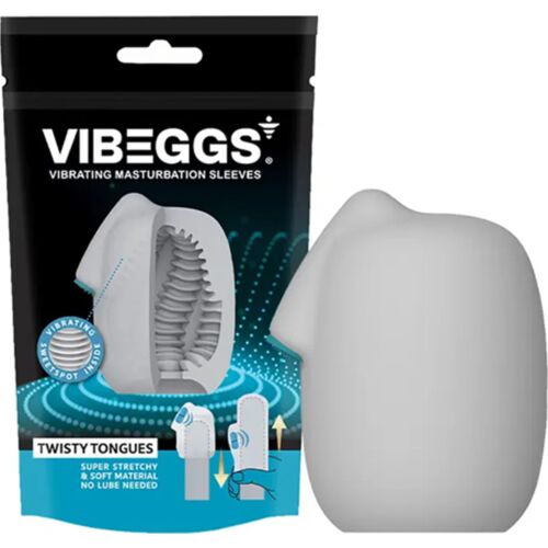 Manga masturbatora Vibeggs Twisty Tongues met vibratie