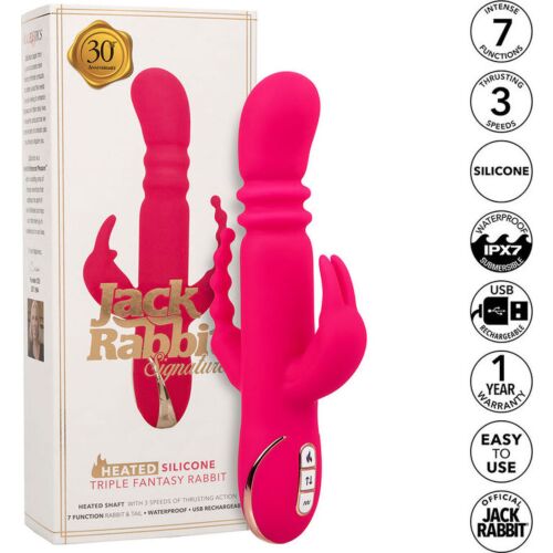 Vibrator Rabbit CALEXOTICS Jack Fantasy met verwarmde functie