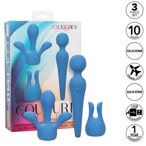 Vibrator WAND CALEXOTICS Couture Kit met 10 vibraties
