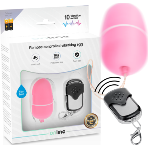 Eier vibrator ONLINE M met afstandsbediening en 10 modi