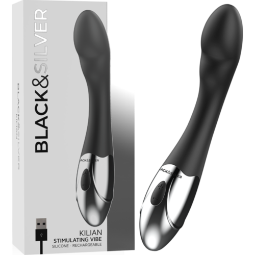G-spot vibrator BLACK&SILVER KILIAN