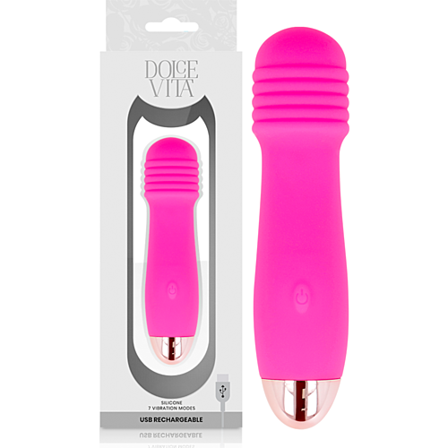 Vibrador WAND Dolce Vita Drie Rosa met 7 snelheden