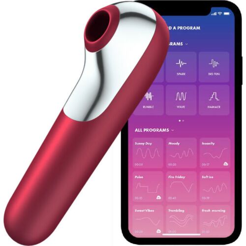 Zuigstimulator Satisfyer DUAL LOVE met app-compatibiliteit