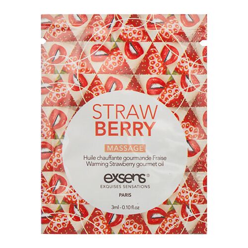 Massage Olie Exsens Aardbei 3ml met Warmte-effect