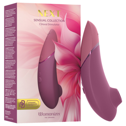 WOMANIZER NEXT clitorisstimulator met zuigkracht, 14 intensiteitsniveaus, poederroze