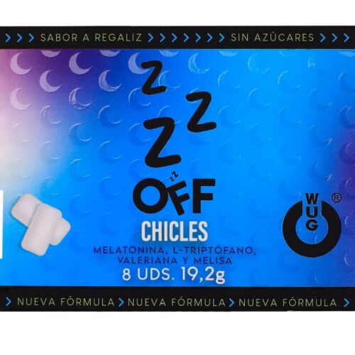 Chicles WUG GUM - WUG OFF met melatonine en valeriaan