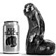 Dildo ALL BLACK Realistic Dong 17 cm flexibel