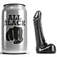 Dildo ALL BLACK 9 cm compact en slank