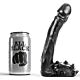 Dildo ALL BLACK 19 cm realistisch slank