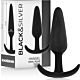 Anaalplug BLACK&SILVER Hansel - siliconen plug