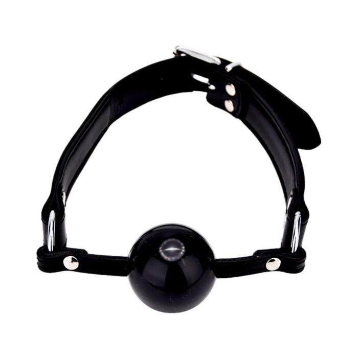 Restrictie Bound Leather Solid Ball Gag verstelbaar Restrictie Bound Leather Solid Ball Gag verstelbaar