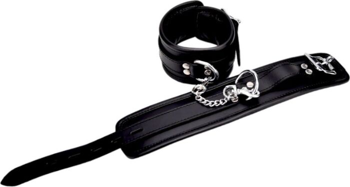 Leren polsboeien Bound met afneembare ketting
