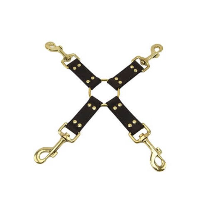 Restraints Bound Nubuck Leather 4 Way Hog Tie Restraints Bound Nubuck Leather 4 Way Hog Tie