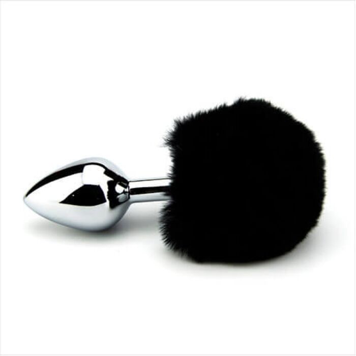 Bunny Tail Butt Plug Furry Fantasy met Easy Inbreng Negro Bunny Tail Butt Plug Furry Fantasy met Easy Inbreng Negro