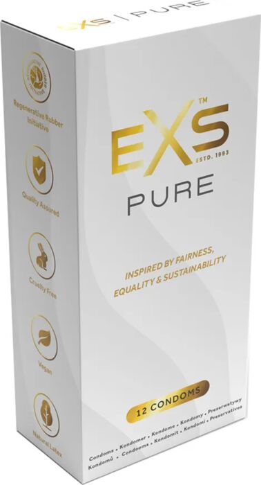 Preservativos Exs Pure 12's ultraslank voor huid-op-huid gevoel Preservativos Exs Pure 12's ultraslank voor huid-op-huid gevoel