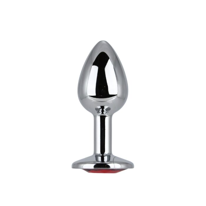 Buttplug Toosh Metal Small Stone met juweelbasis Rojo Buttplug Toosh Metal Small Stone met juweelbasis Rojo
