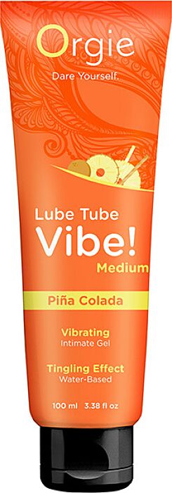 Gel intiem Orgie LUBE TUBE VIBE PI?NA COLADA met vibratie