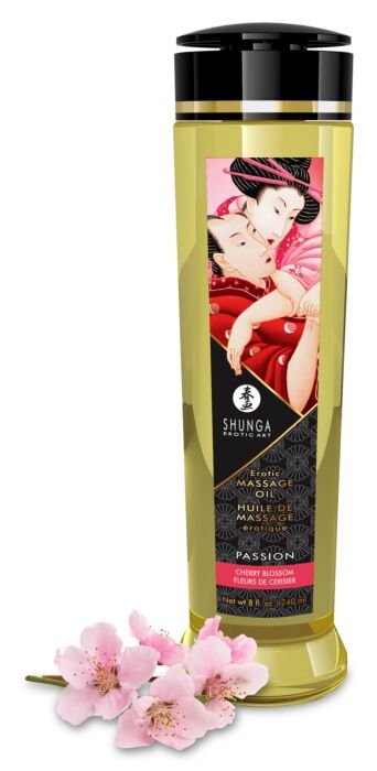 Shunga Massageolie Cherry Blossom met vitamine E
