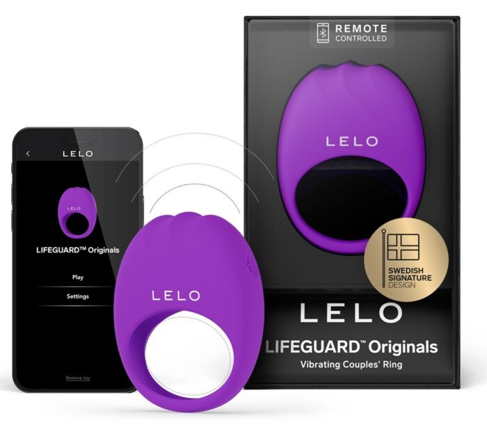 LELO LIFEGUARD vibrerende penisring met 8 standen